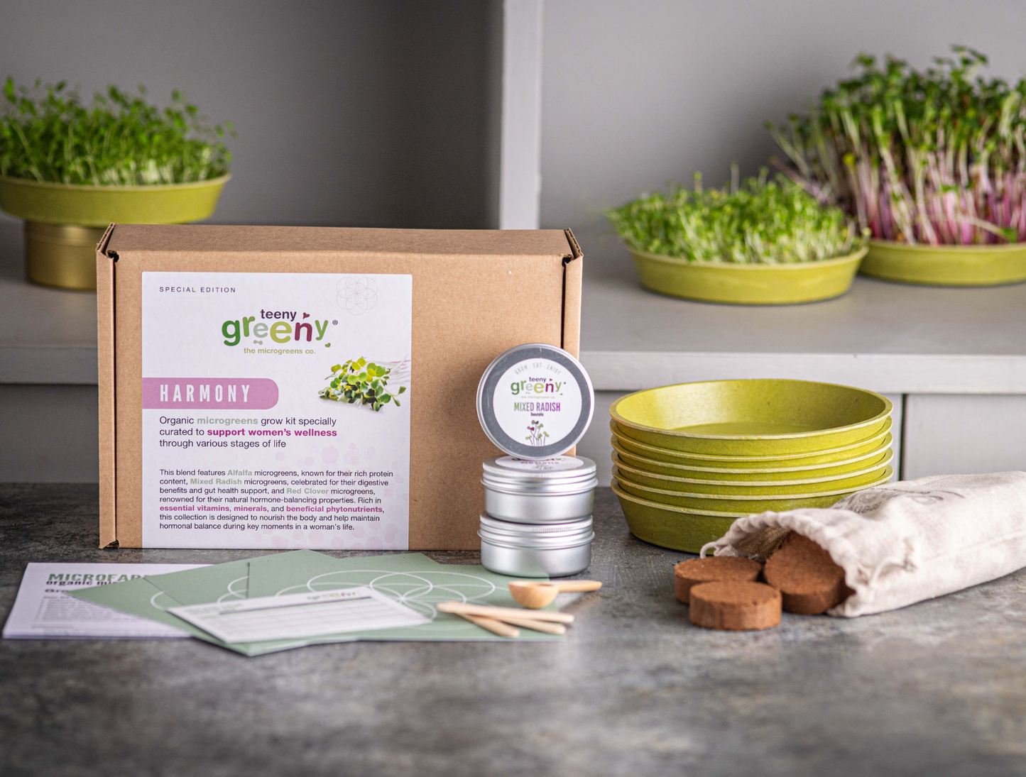 Microgreens for womens health and wellness