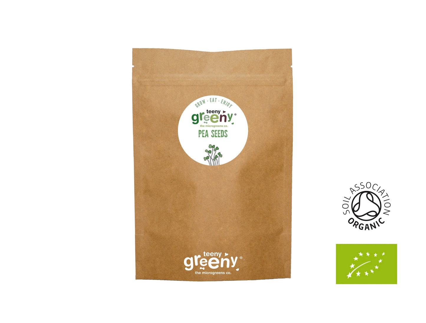 Organic Pea Seeds for Microgreens and shoots