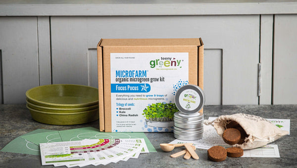 Educational Microgreen Growing Kit with Step-by-Step Instructions, Ideal for Learning and Growing Microgreens