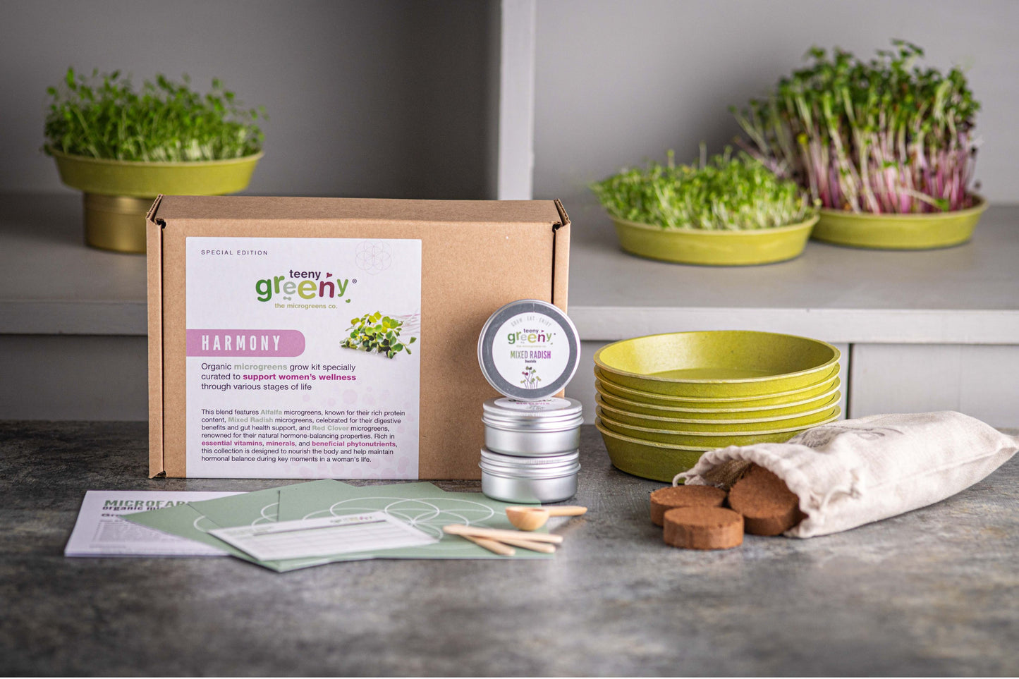 Harmony Organic Microgreen Kit