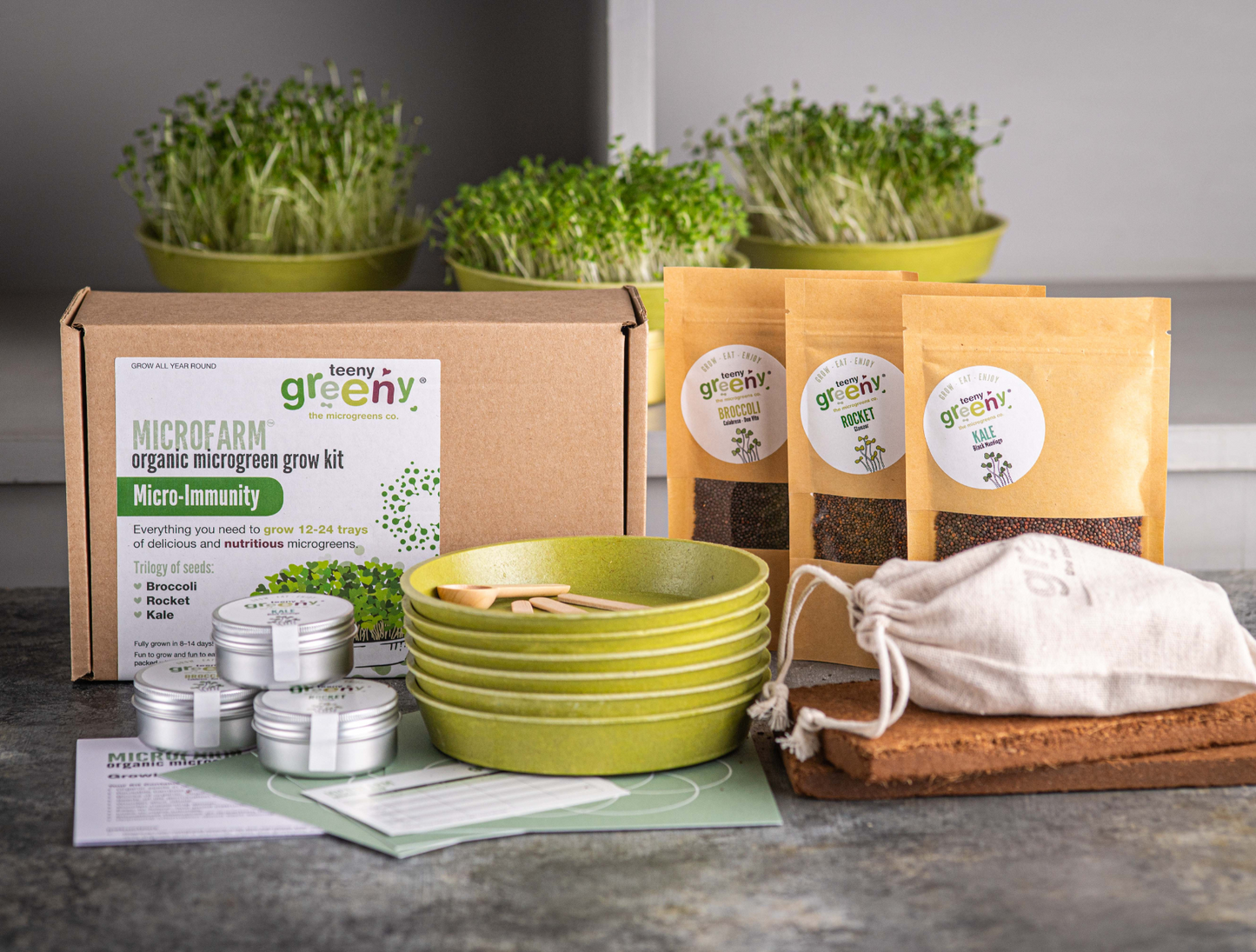 Microgreen Grow Kit and refill Immunity