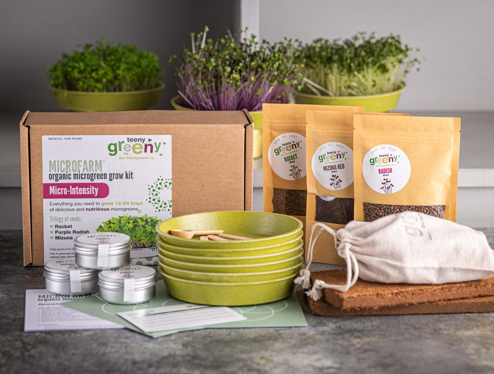 Microgreen Grow Kit and refill Intensity