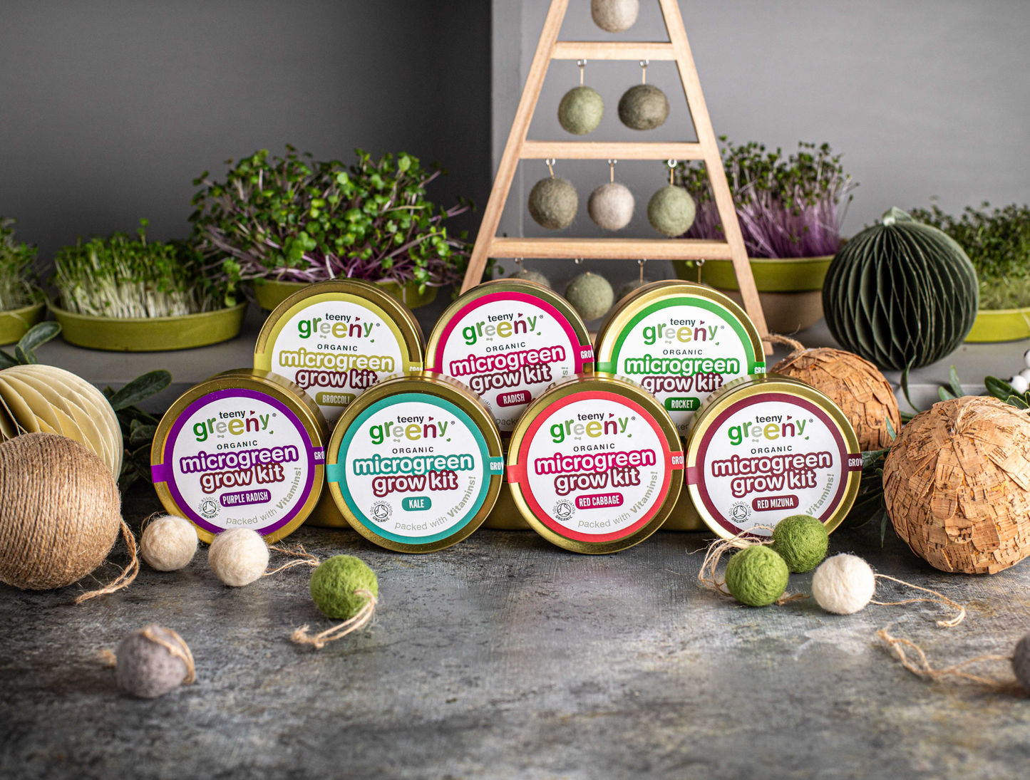 The Ultimate Organic Microgreen Tin Grow Kit Set (10 Tin Kits)