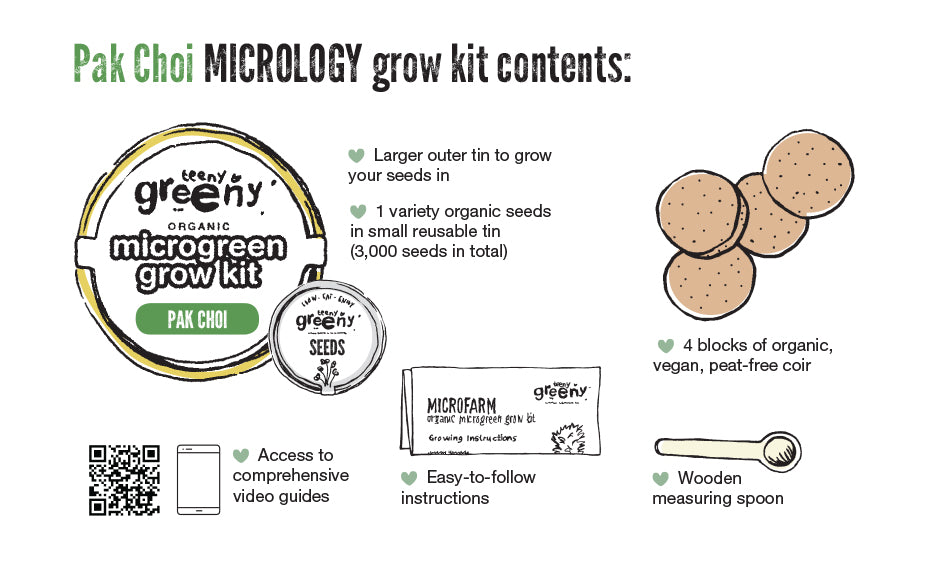 Organic Pak Choi Microgreens