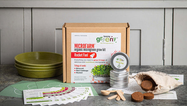 Educational Microgreen Growing Kit with Step-by-Step Instructions, Ideal for Learning and Growing Microgreens