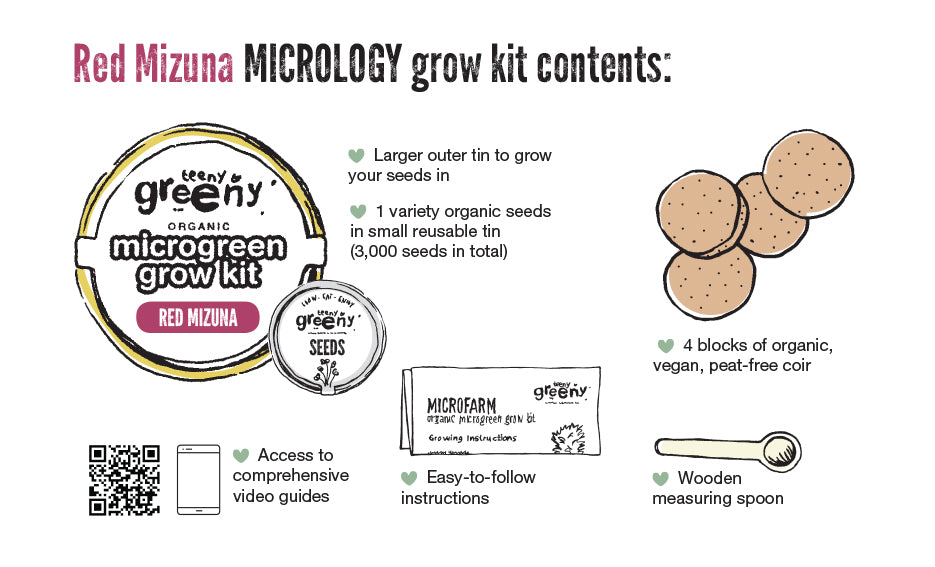 Teeny Greeny Organic Micrology Tin Kit Includes