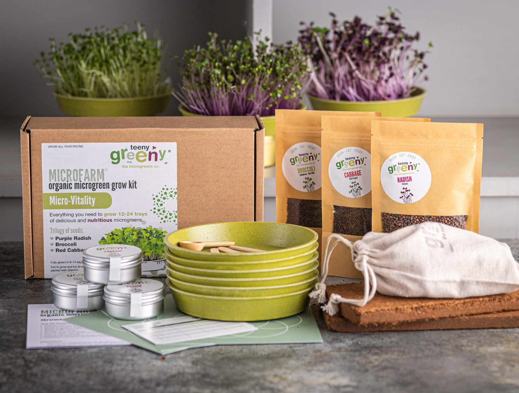 Microgreen Grow Kit and refill Vitality