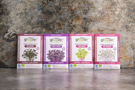 The Colourful Collection Organic Microgreens | 4 Seed Set