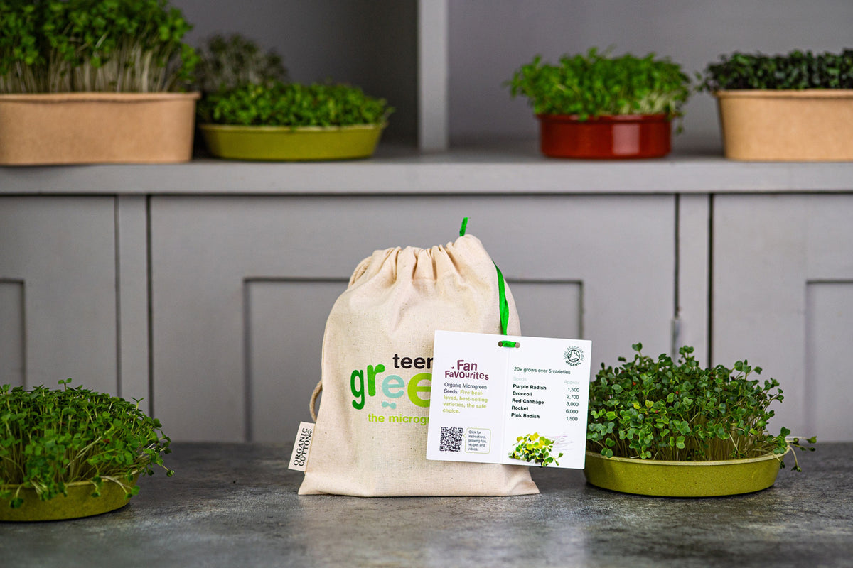 Fan Favourites Organic Microgreens | 5 Seed Set | Gift Edition
