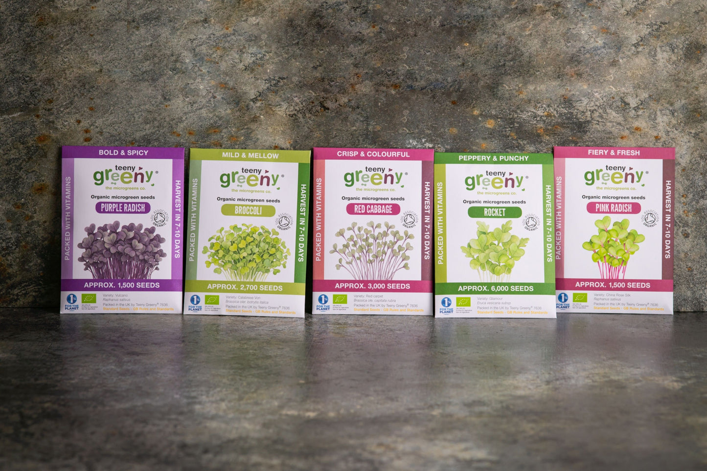 Fan Favourites Organic Microgreens | 5 Seed Set