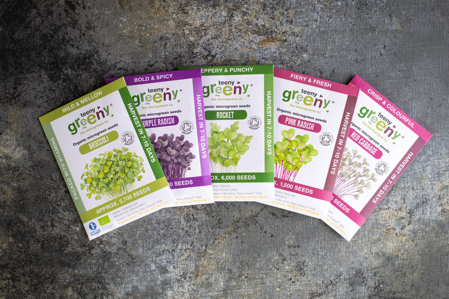 Fan Favourites Organic Microgreens | 5 Seed Set