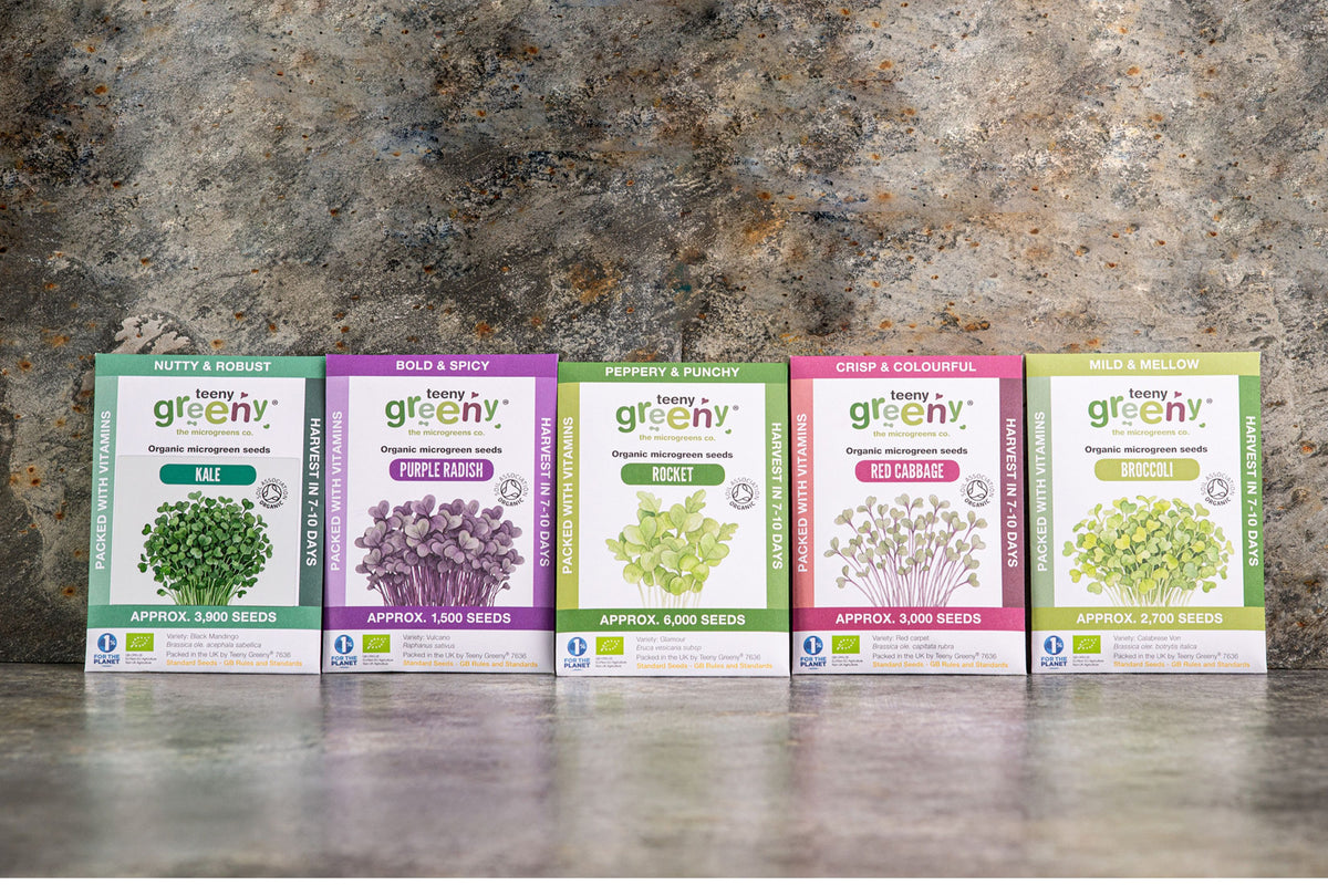 Health Nut's Organic Microgreens | 5 Seed Set
