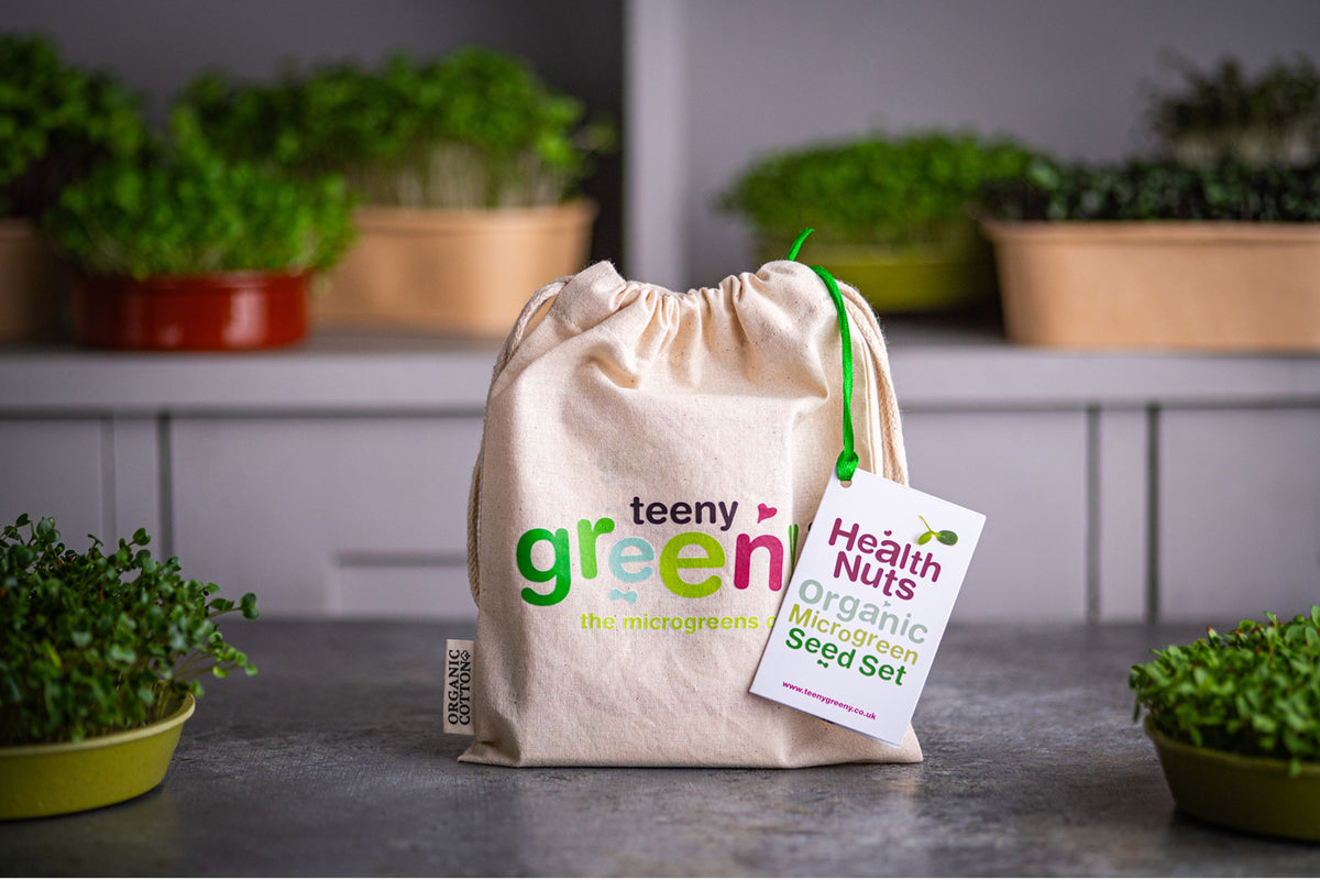 Health Nut's Organic Microgreens | 5 Seed Set | Gift Edition
