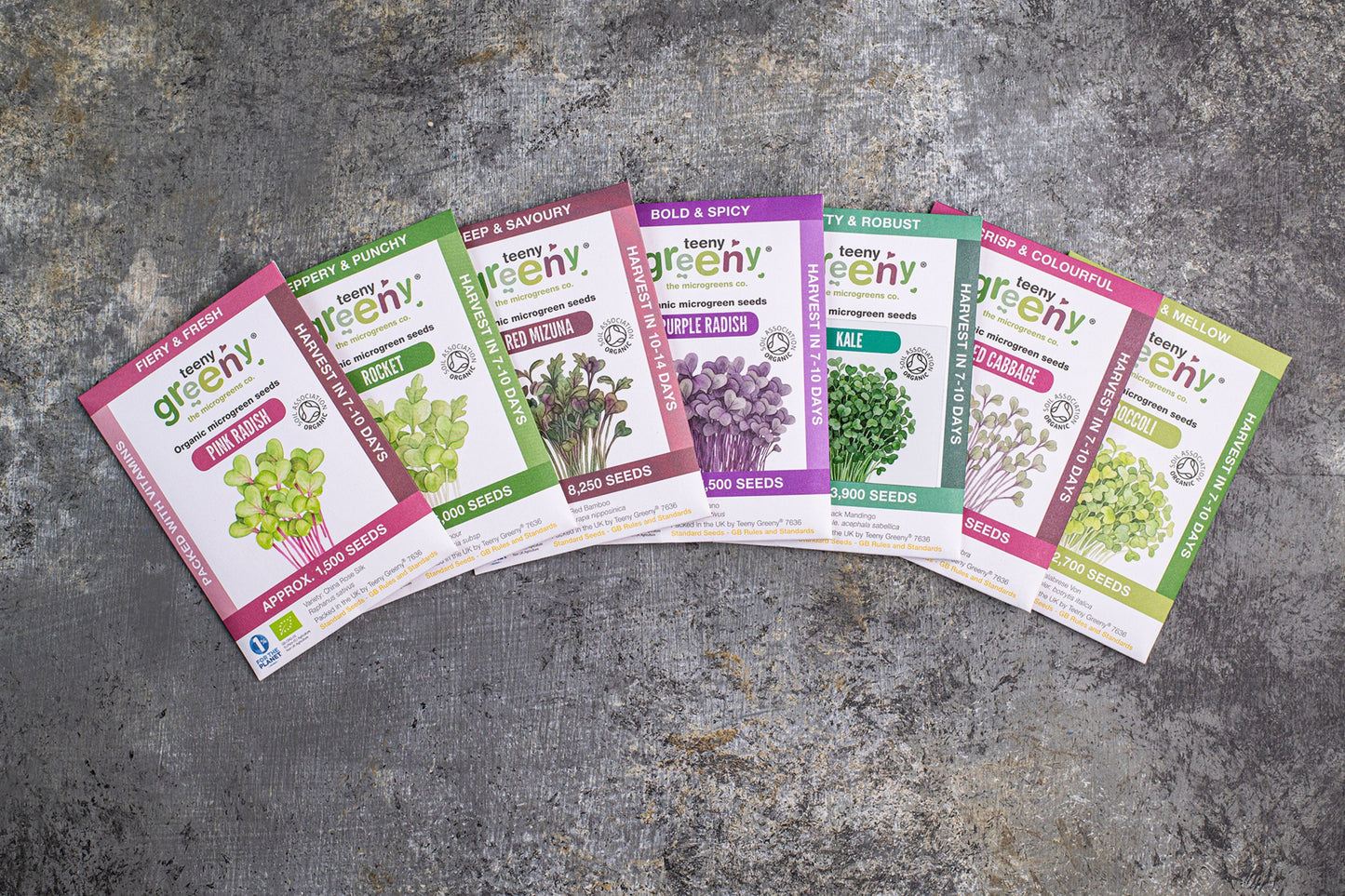 Magnificent Seven Organic Microgreens | 7 Seed Set