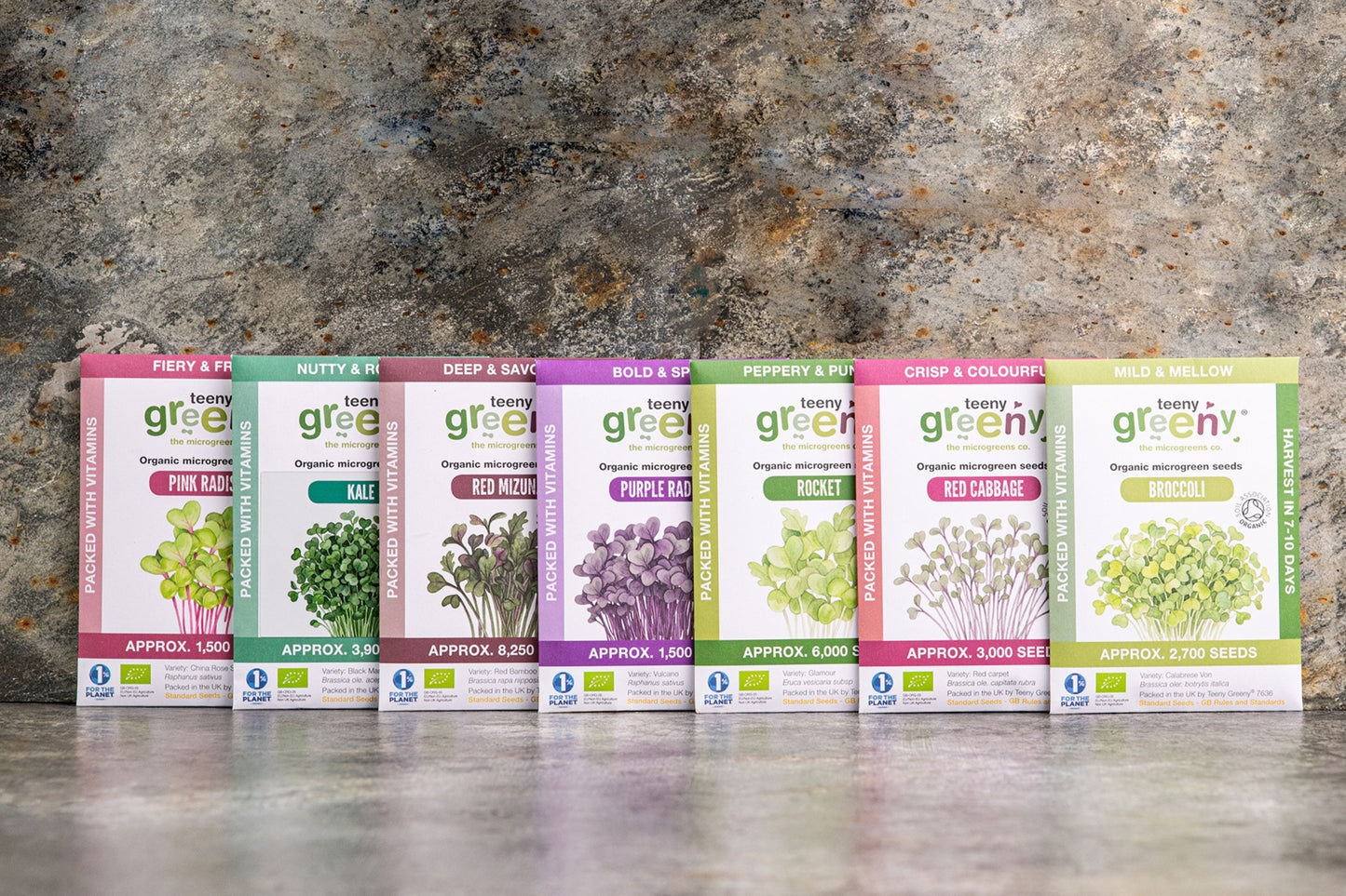 Magnificent Seven Organic Microgreens | 7 Seed Set
