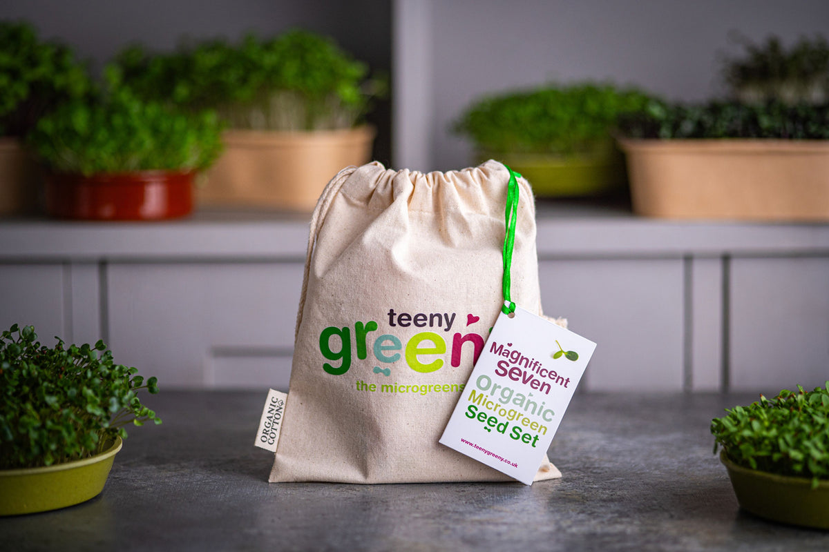 Magnificent Seven Organic Microgreens | 7 Seed Set | Gift Edition