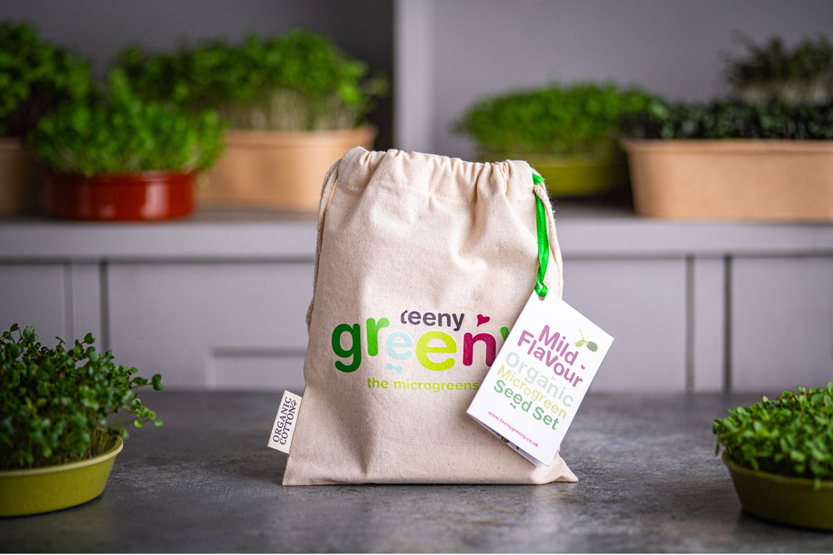 Mild Flavour Organic Microgreens | 5 Seed Set | Gift Edition