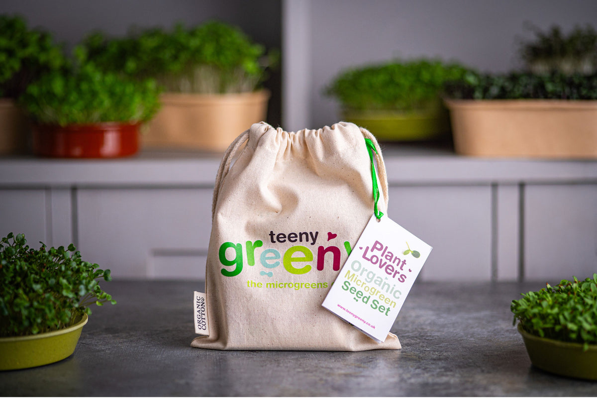 Plant Lovers Organic Microgreens | 5 Seed Set | Gift Edition