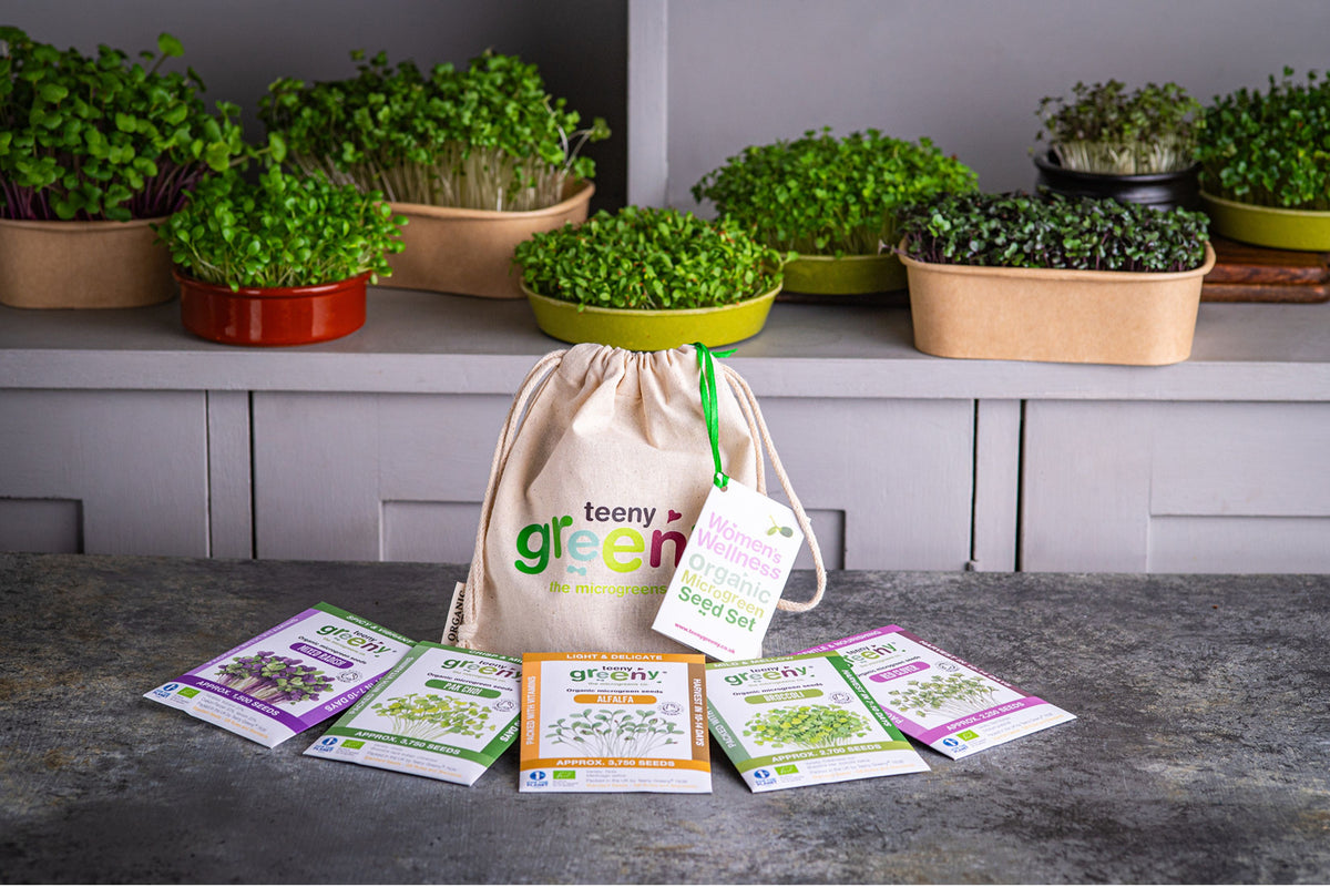 Women’s Wellness Organic Microgreens | 5 Seed Set | Gift Edition