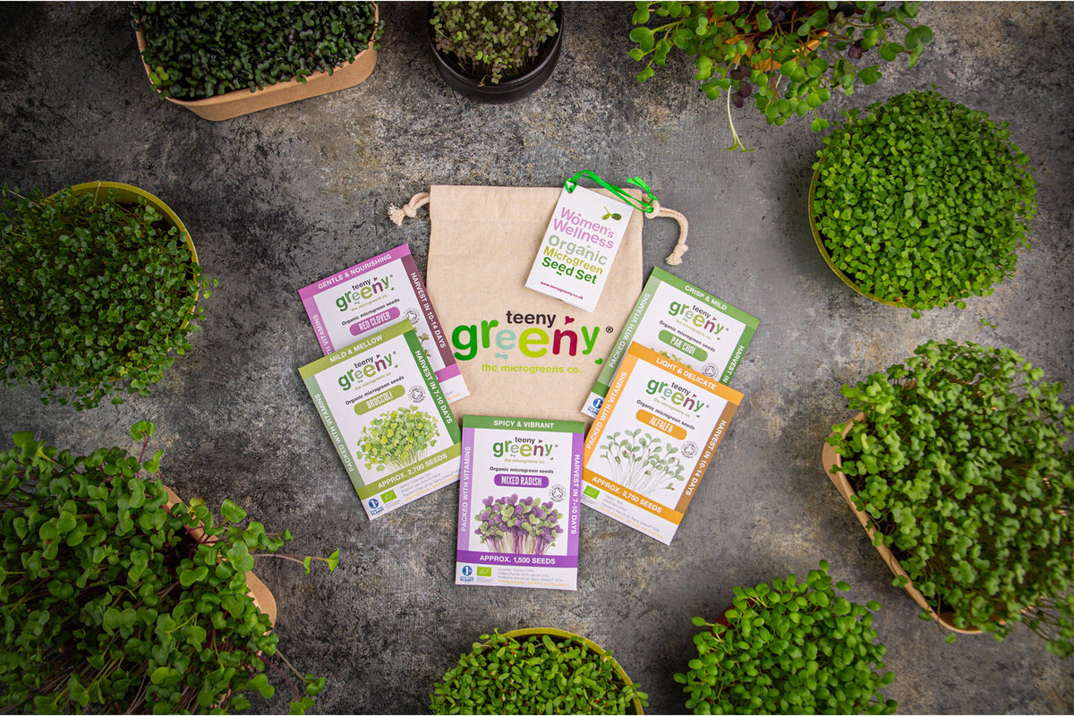 Women’s Wellness Organic Microgreens | 5 Seed Set | Gift Edition